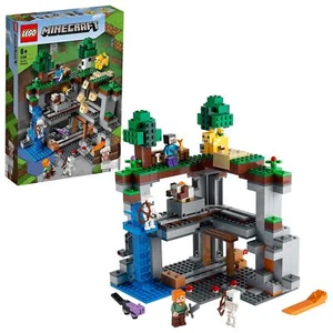 LEGO 21169 Minecraft La Prima Avventura Nether Playset con Steve, Alex, Ske... - Foto 1 di 8