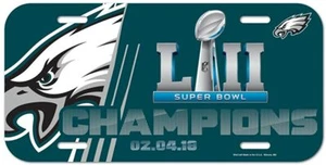 Philadelphia Eagles Super Bowl Champions Poster Sublimation License Plate - Picture 1 of 1