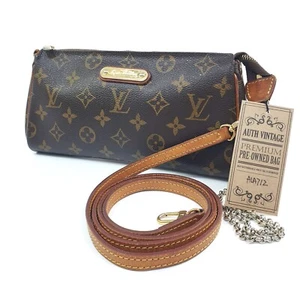 Auth Louis Vuitton Eva Clutch Monogram M95567 Guaranteed Exterior Damaged ALA712 - Picture 1 of 10