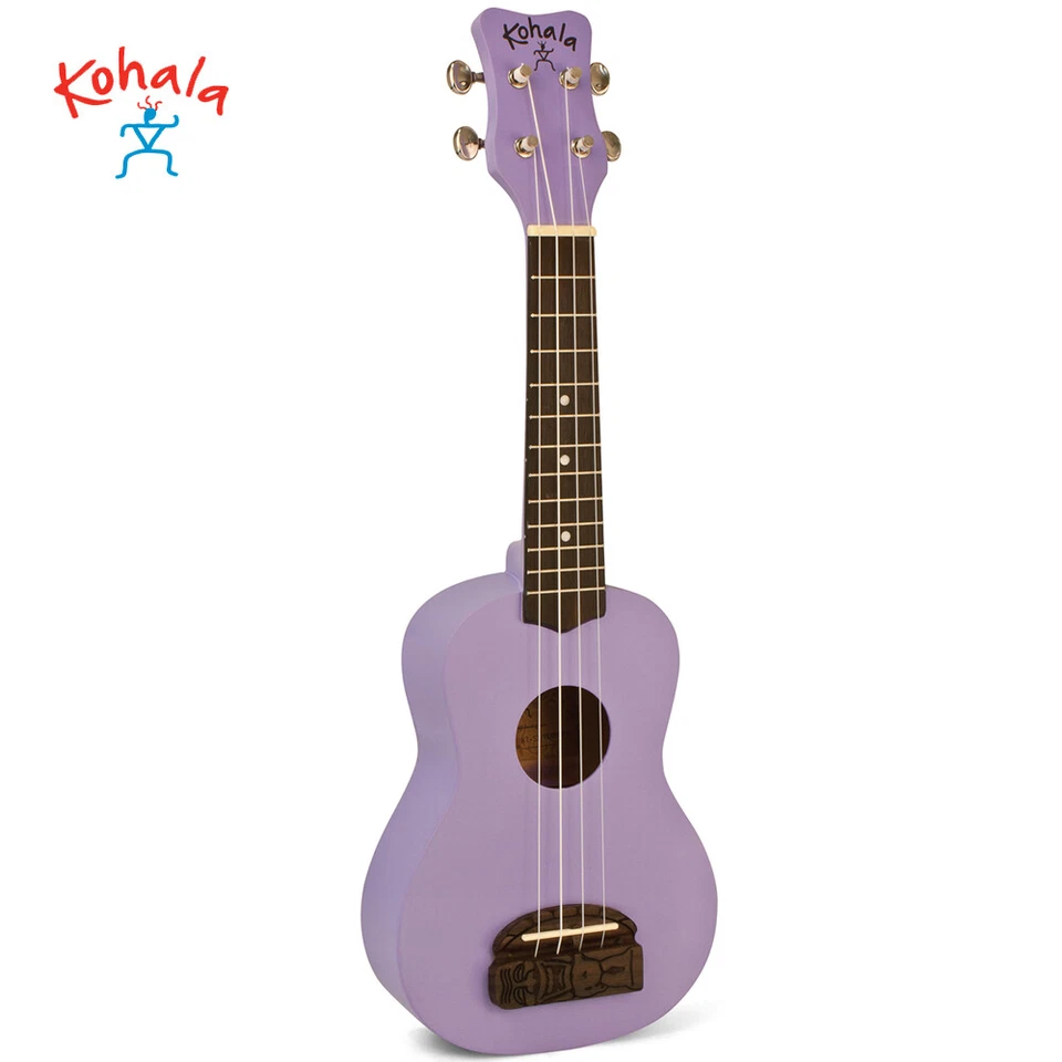 Kohala KT-SPU Tiki Series Beginner Soprano Ukulele Purple Satin Finish - Image 1 of 1