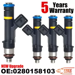 Set of 4 Fuel Injectors For 2006-2012 Mazda MX-5 & 3 & 5 & 6 2.0L 2.3L - Picture 1 of 9