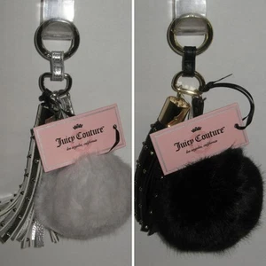 Juicy Couture Schlüsselanhänger schwarz oder grau Nieten Domina Goth Chunky Biker #AS02 - Bild 1 von 8