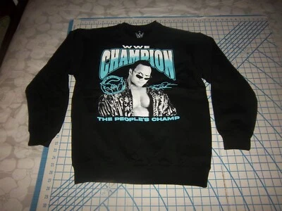 SUDADERA PARA HOMBRE MEDIANA WWE THE ROCK CHAMPION - NUEVA SIN ETIQUETAS Foto 1 de 3