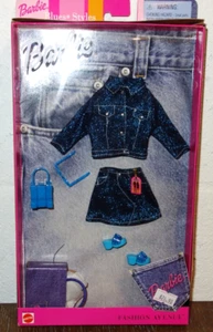 Barbie Fashion Avenue Blues Styles Denim #55516 Denim Falda/Chaqueta #55512 - Imagen 1 de 13