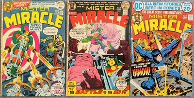Lote de 3 MISTER MIRACLE #7 8 9, 1er Kanto, Gilotina, Himon, Auralie, 1972 DC Foto 1 de 4