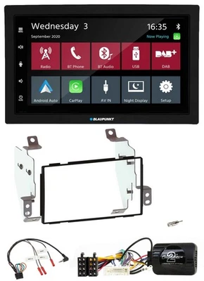 Blaupunkt 2DIN Lenkrad USB Bluetooth DAB Autoradio für Nissan Note E11 2009-2013 - Bild 1 von 4
