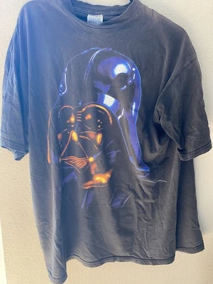 Винтажная футболка Star Wars Darth Vader 1995 размер XL красно-синяя черная винтажная стирка - Изображение 1 из 2