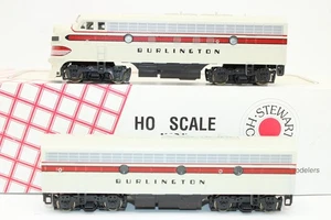 Stewart HO CB&Q Chicago Burlington EMD F3 Ph. IV AB Locomotive Set NOS DCC Ready - Picture 1 of 8