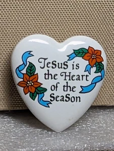 Jesus ist das Herz der Saison Brosche House of Lloyd 1994 Vintage Herz - Bild 1 von 8