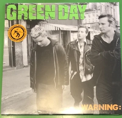 Green Day -Warning LP [Vinyl New] 25th Anniversary Deluxe Ed. Neon Orange Record - Image 1 of 3