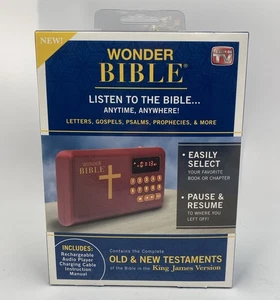 Bible Audio Electronic Player Old & New Testaments, New Sealed Box, Untested - Picture 1 of 9
