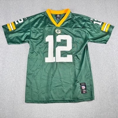 Camiseta deportiva Reebok Green Bay Packers #12 Aaron Rodgers equipo NFL XL (18-20) Foto 1 de 4