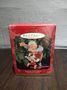 New 1999 Pinocchio and Geppetto Disney Hallmark Keepsake Ornament - Picture 1 of 5