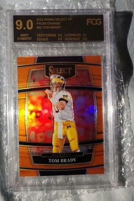 Tom Brady Select Prizm/49 (naranja) como nuevo Foto 1 de 3