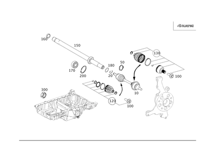 Anel de retenção genuíno Mercedes-Benz 000472-055000 - Imagem 1 de 2
