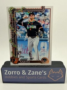 Luces navideñas Coby Mayo 2025 Topps variación de imagen vacaciones #H118 Orioles radiocontrol - Imagen 1 de 2