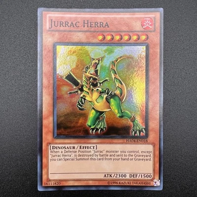 YuGiOh Jurrac Herra HA04-EN018 Super Rare Unlimited NM - Image 1 of 2