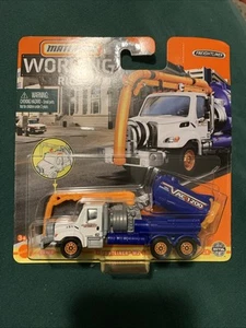 Matchbox Working Rigs Blue Freightliner M2 106 VACUUM SEPTIC Truck NIP - Picture 1 of 6