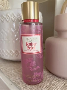 Victoria's Secret Bonjour Beach Fragrance Mist Body Spray Vanilla Pear Sorbet - Picture 1 of 3