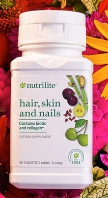 60 Tablets Amway Nutrilite Hair, Skin & Nail Health + Tracking - Image 1 of 3