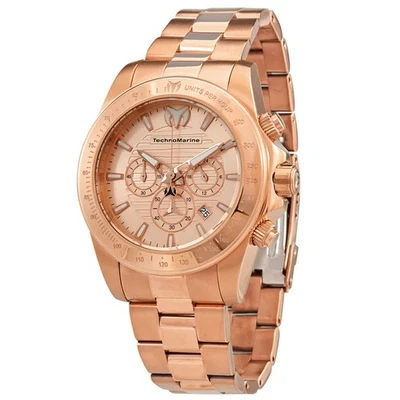 Technomarine Manta Ray Chronograph Rose Gold Dial Men's Watch TM-220138 - Image 1 of 3