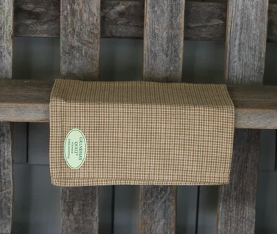 Cloth Napkins Set of 2 Park Designs Brown Plaid Grandma's Quilt Primitive Decor - Image 1 of 2