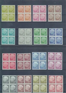 Bund 177-196 postfrisch Viererblock Attest Schlegel einwandfrei (B-9331) - Picture 1 of 5