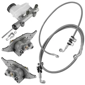 Front Right & Left Brake Caliper Kit For Polaris RZR S 900 15-24/ 4 900 15-2018 - Picture 1 of 9