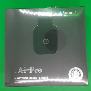 Ai Pro Bluetooth Stereo Headphones. New In Box Black. Phenomenal Sound! NIB - Picture 1 of 3