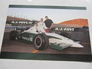 IndyCar 2003 AJ Foyt IV/AJ Foyt CONSECO #14 Toyota Racing Handout - Picture 1 of 2