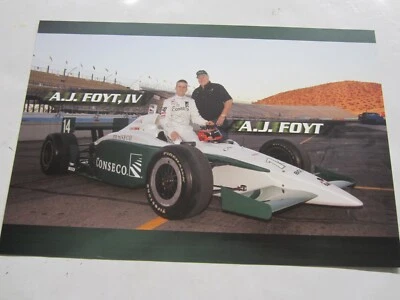 IndyCar 2003 AJ Foyt IV/AJ Foyt CONSECO #14 Toyota Racing Handout - Image 1 of 2