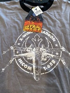 X-Wing Squadron Incom T-65B Star Wars grau 2-seitig T-Shirt Medium Kinder - Bild 1 von 5