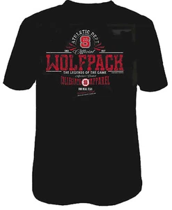 Camiseta North Carolina State Wolfpack Negra Legendaria Negra Mangas Cortas - Imagen 1 de 5