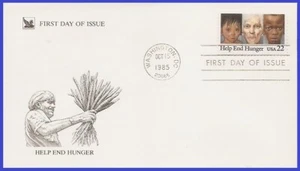 USA5 #2164 U/A READERS DIGEST FDC   Help End Hunger - Picture 1 of 1