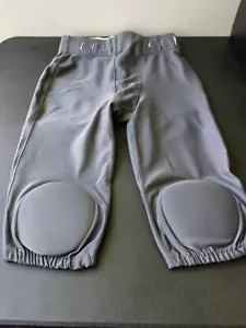 Youth Integrated Knee Pad Football Pants. Size Youth M. Solid Gray NEW - Picture 1 of 6
