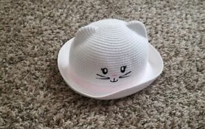 Baby Infant Children's Place 0/6 Months Kitty Cat Woven Hat~NeW~