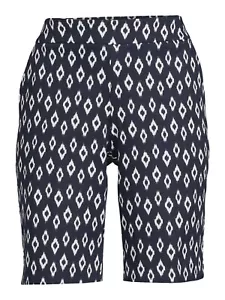Time and Tru Women's Pull-On Bermuda Shorts Size XXL Dark Navy --E4-- - Picture 1 of 5