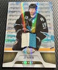 2011-12 Certified Joe Thornton /25 San Jose Sharks Mirror Gold 2 Color Patch #33