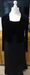 Black Long Evening Dress &Jacket - Picture 1 of 12