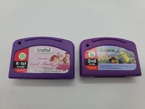 Leap Frog LeapPad Explorer Educational Video Games  Anna First Ballet Shrek 2 - Picture 1 of 5