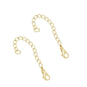 Cadena de extensión de collar chapado en oro de 18 quilates (paquete de 2) - Imagen 1 de 1