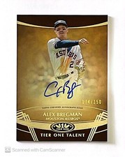 2019 Topps Tier One Tier One Talent Auto /150 Alex Bregman #TTA-ABR AUTOGRAPH