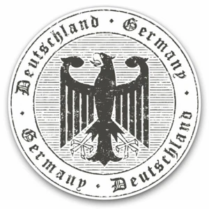 2 x Vinyl Aufkleber 20cm - Deutschland Deutschland Deutscher Adler cooles Geschenk #7759 - Bild 1 von 9