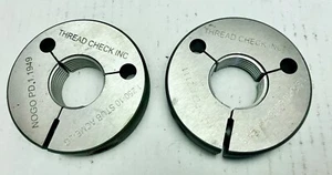 THREAD CHECK 1-1/4" 10 STUB ACME 2G THREAD RING GAGES GO NO GO 1.2111 & 1.1949 - Picture 1 of 2