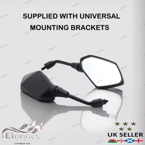 LARGE UNIVERSAL MOBILITY SCOOTER MIRRORS PAIR 2025 LATEST EDITION WITH ADAPTERS - Picture 1 of 4
