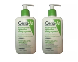 2x CeraVe Feuchtigkeitsspendende Reinigungslotion mit 3 essentiellen Ceramiden 8oz / 236ml - Bild 1 von 3