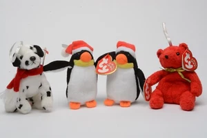 MINT CONDITION MINI JINGLE BEANIES RARE HOLIDAY COLLECTION 2002 TY BEANIE BABIES - Picture 1 of 22