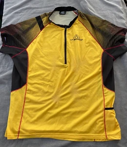 La Sportiva Sonic T Shirt men's XL Yellow cycling running hiking - Picture 1 of 4