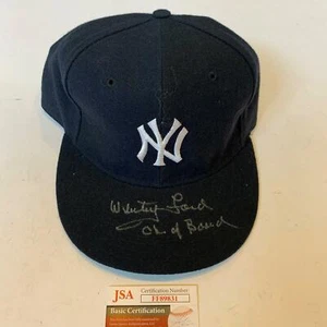 Whitey Ford Chairman Of The Board Signed Game Model New York Yankees Hat JSA COA - Picture 1 of 7