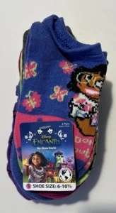 Disney Encanto No Show Socks -6 Pairs-Shoe Size 6-10.5 NEW - Picture 1 of 5